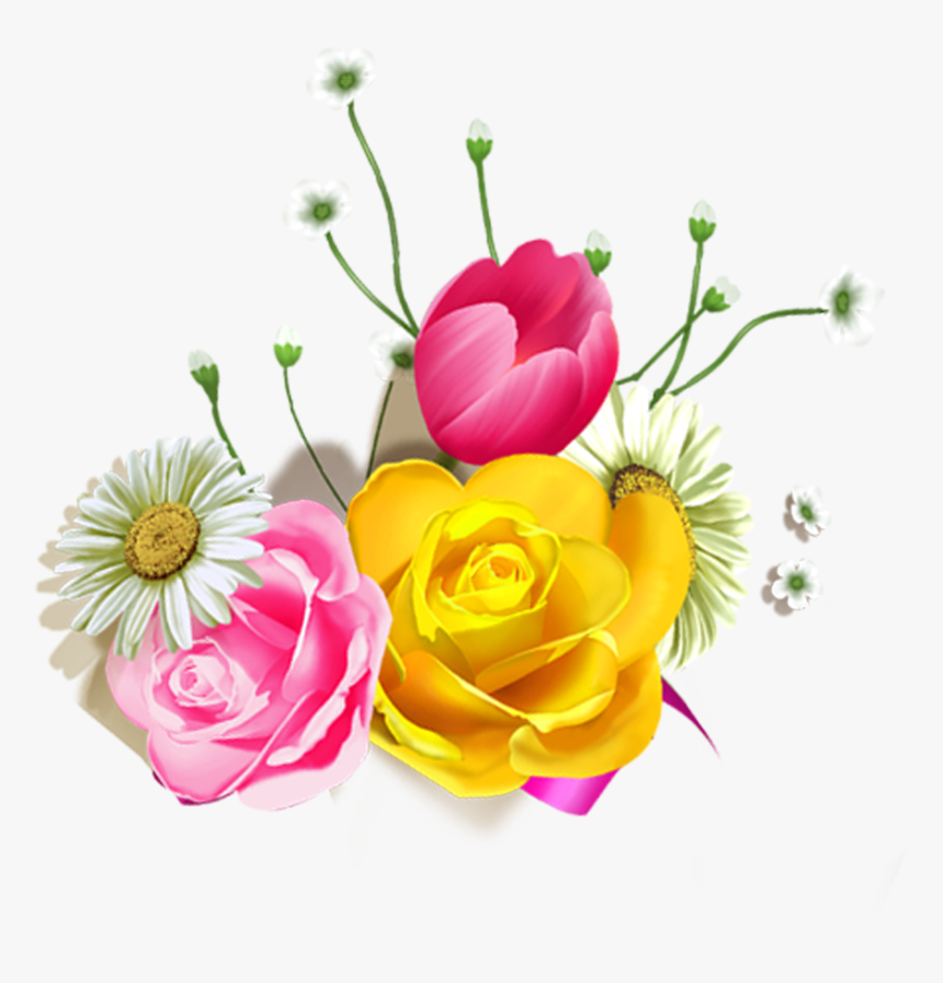 Flowers Vector Border Png, Transparent Png