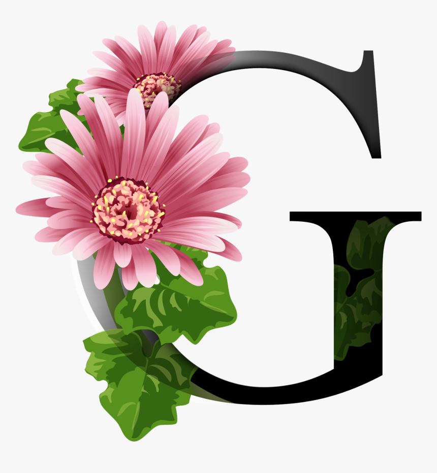 Alfabeto Com Flores Png, Transparent Png