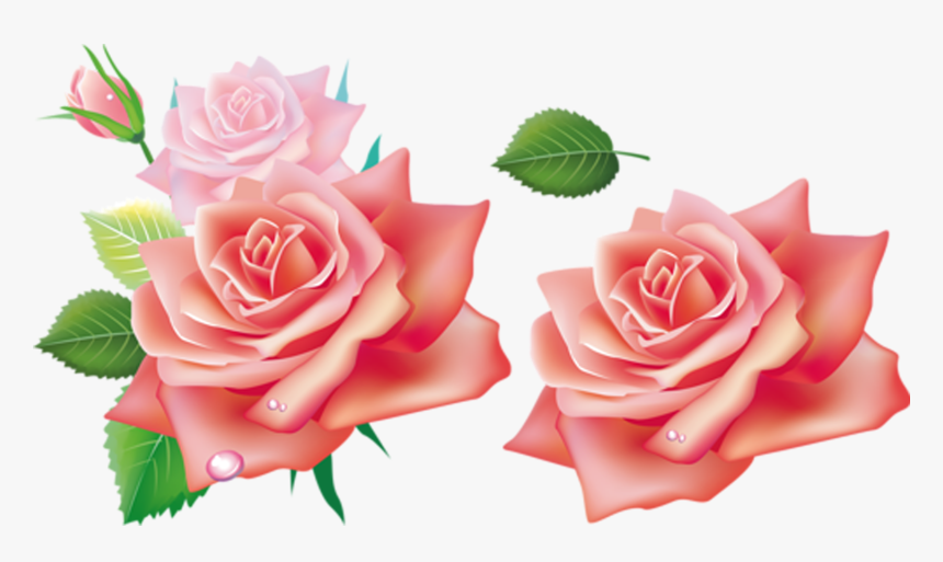 Clip Art Rosadas For Free - 3d Flowers Png Hd, Transparent Png