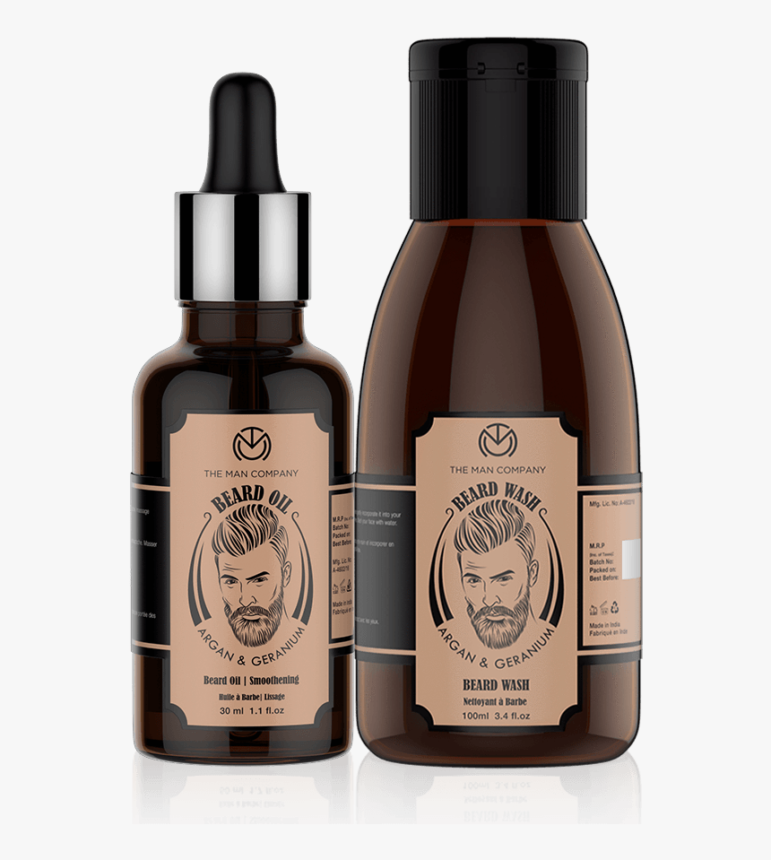 Beard Combo - Rate Of Beard Oil The Man Company, HD Png Download