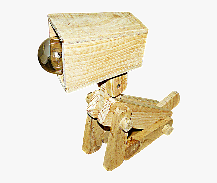 Lampara - Lampara De Madera En Forma De Perro, HD Png Download