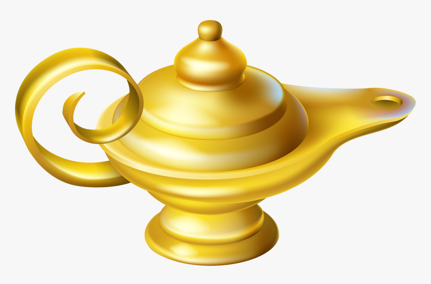 Lampara De Aladino Png - Djinni Oil Lamp, Transparent Png