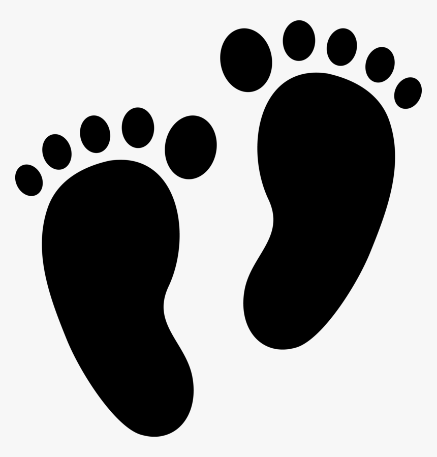 Baby Feet Silhouette, HD Png Download