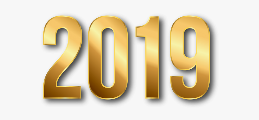 New Year 2019 Gold Png Image Free Download Searchpng - 2019 Gold Png, Transparent Png
