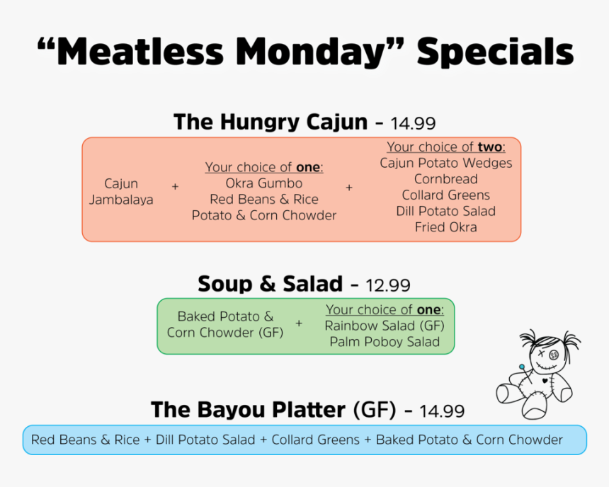 Meatless Monday Combo Sign - Sondage, HD Png Download