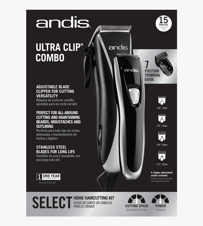 Andis Ultra Clip Combo, HD Png Download