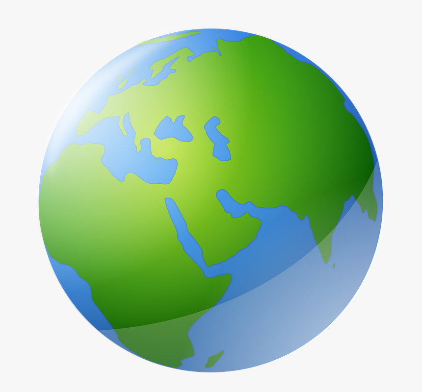 Globo, Mundo, Planeta, Terra, Água Da Terra - الكرة الارضية Clipart, HD Png Download