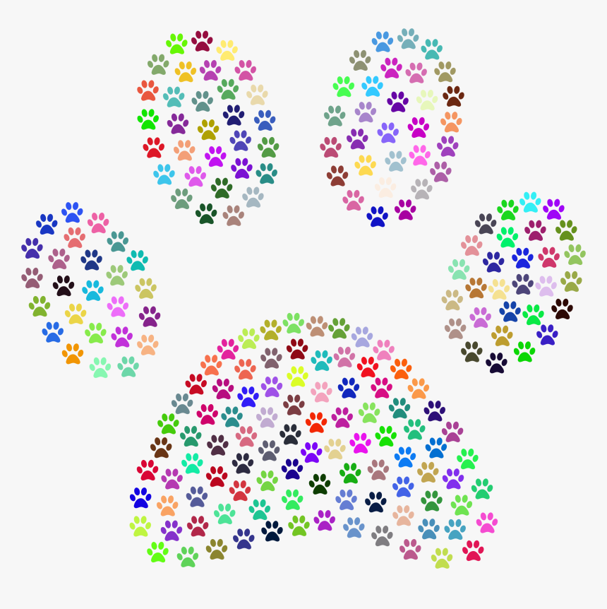Dog Paw Print Background , Png Download - Transparent Background Pawprint, Png Download