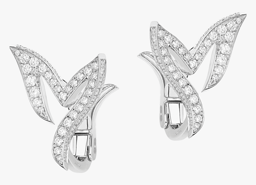 Mermaid Tail Earrings White Diamond - Earrings, HD Png Download
