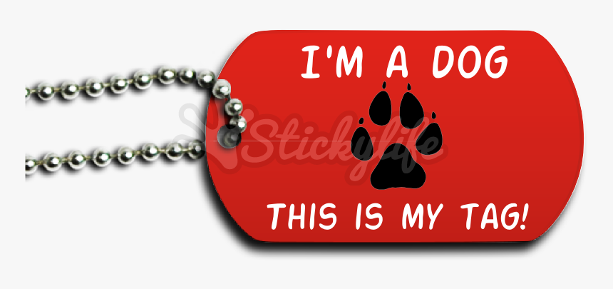 Pawprint Dog Tag Front - Label, HD Png Download