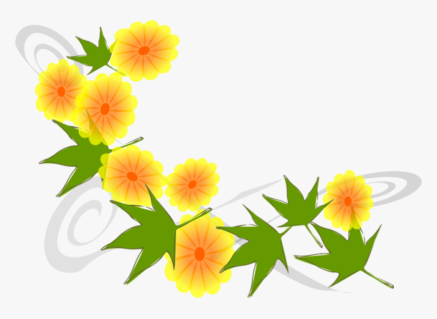 Flowers, Yellow, Blooms, Golden, Petals, Blossoms - Gif Thank You Butterfly, HD Png Download