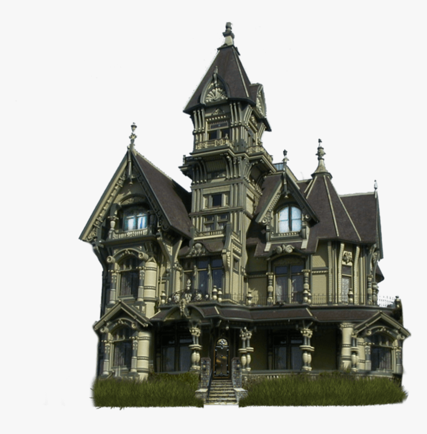 Haunted Manor Transparent Stickpng - Carson Mansion, Png Download