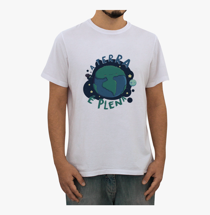 Camiseta A Terra É Plena De Estudio Sustona - Camisetas Homem De Ferro, HD Png Download