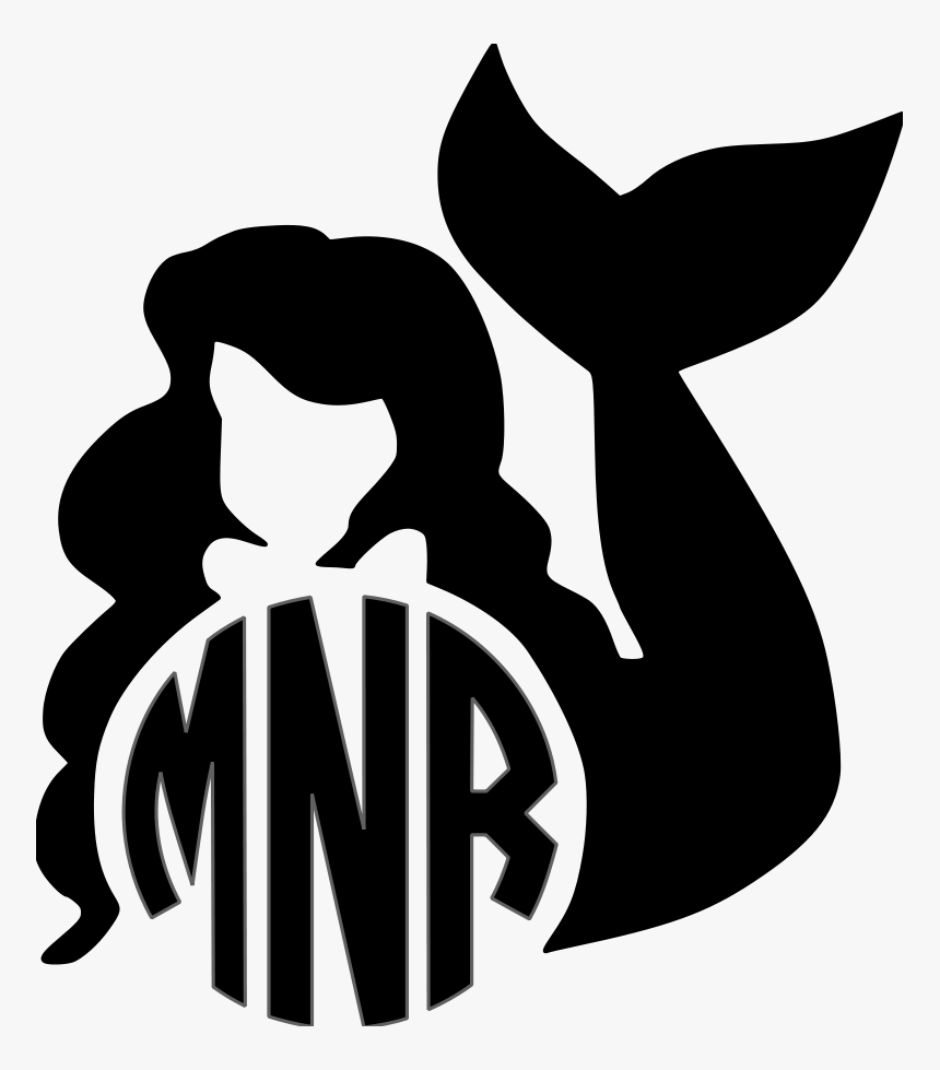 Clip Art Clip Monogram Huge - Mermaid Monogram, HD Png Download