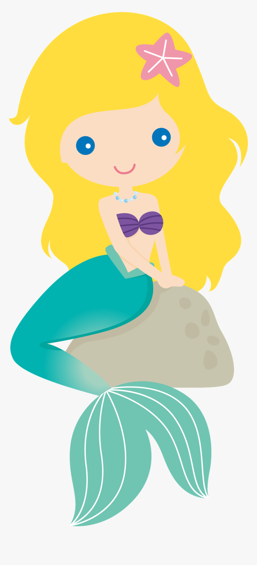 Girl Mermaid Clipart, HD Png Download