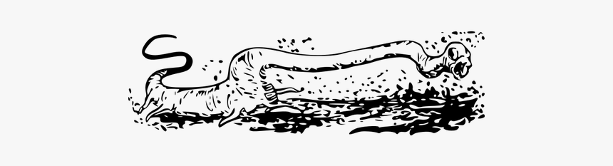 Alien Snake Comic Vector Drawing - Dibujo De Serpiente Chica Lapiz, HD Png Download