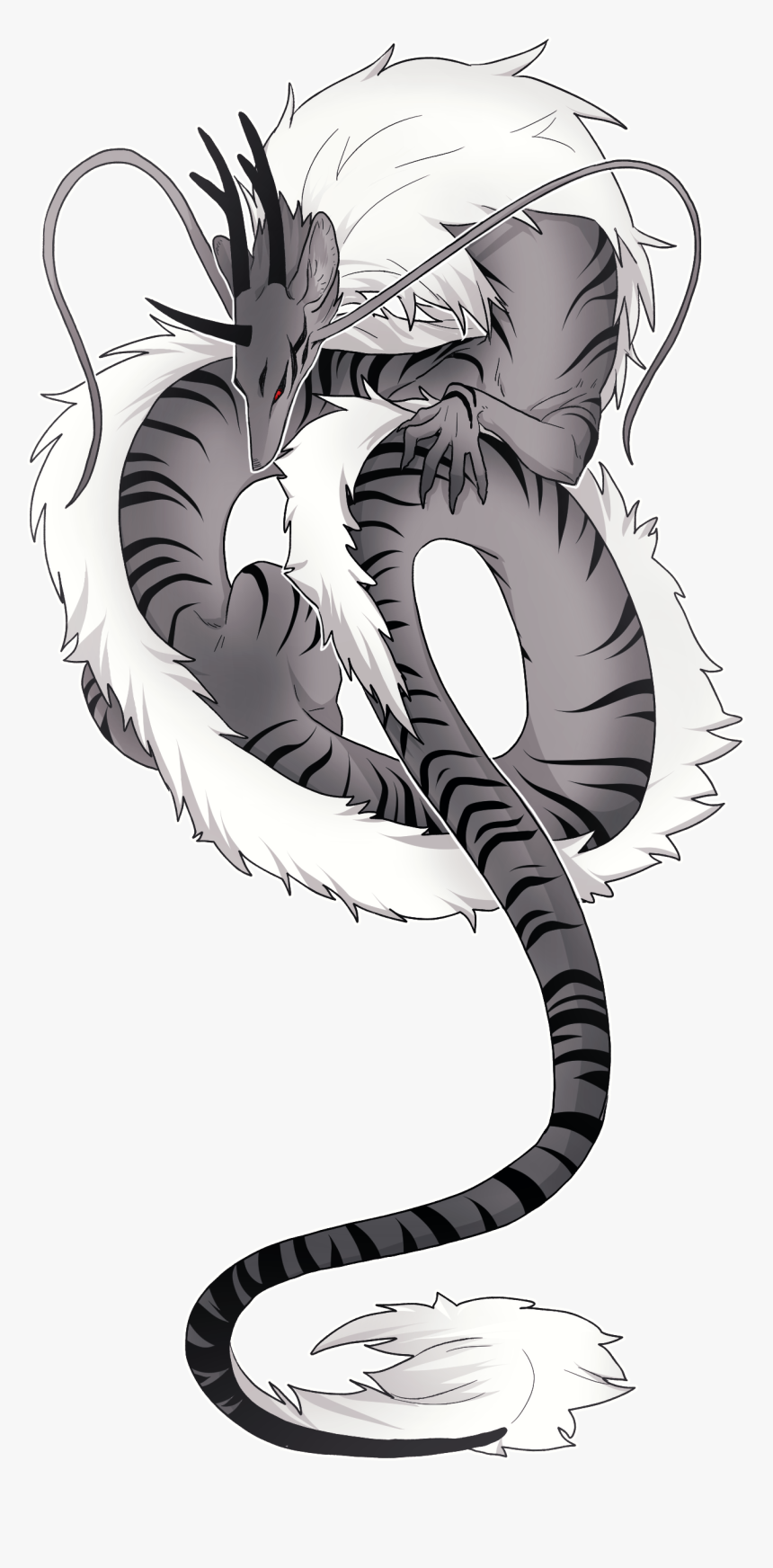 Vector Transparent Library Collection Of Free Serpent - Black Serpent Dragon, HD Png Download
