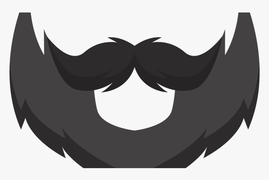 Man With Beard And Baseball Hat Vector Library Library - Cartoon Transparent Background Moustache, HD Png Download
