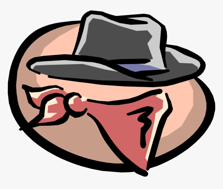 Bandit Kerchief And Cowboy Hat, HD Png Download