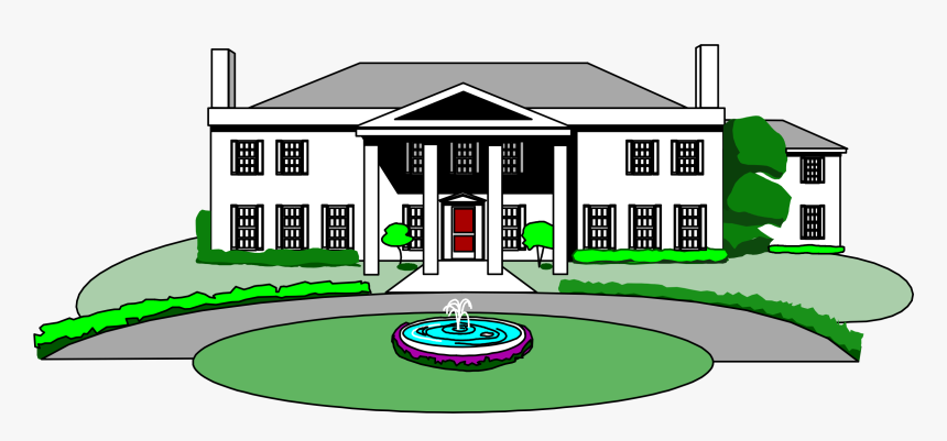 Mansion Icons Png - Transparent Mansion House Clipart, Png Download