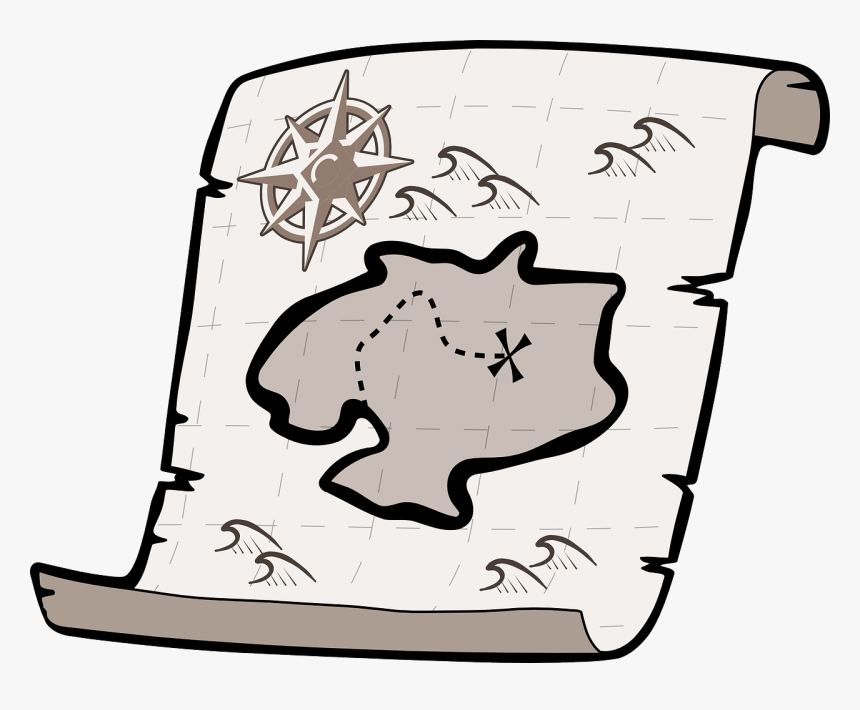Treasure Map Clip Art, HD Png Download