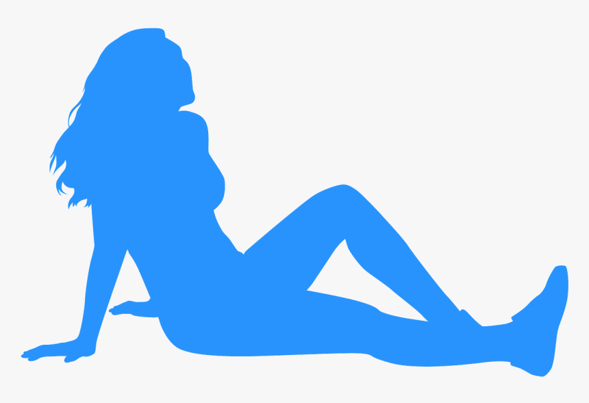 Outline Of Person Sitting, HD Png Download