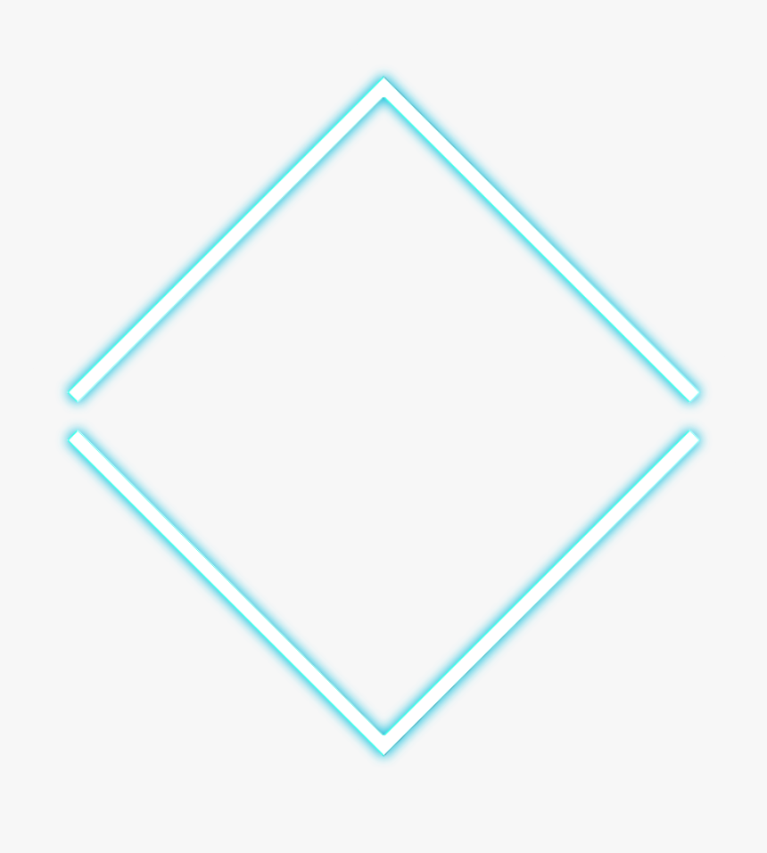 ⬜
#square #lines #geometry #neon #glow #light #minimalism - Triangle, HD Png Download