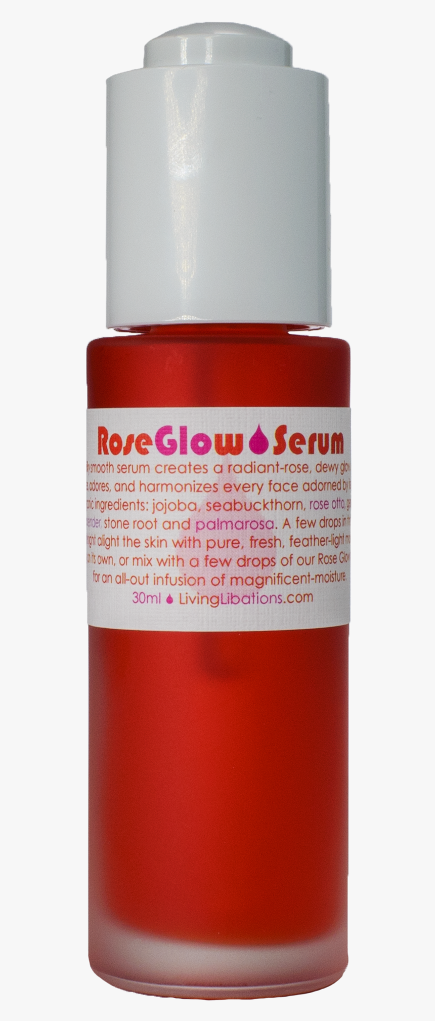Living Libations Rose Glow Serum 30ml Uk 
 Class Lazyload - Serum, HD Png Download