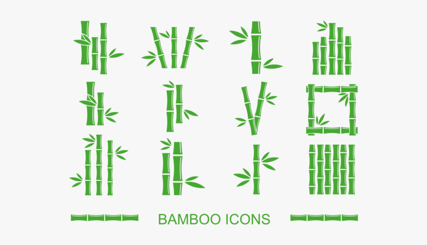 Bamboo Icons Vector - Symmetry, HD Png Download