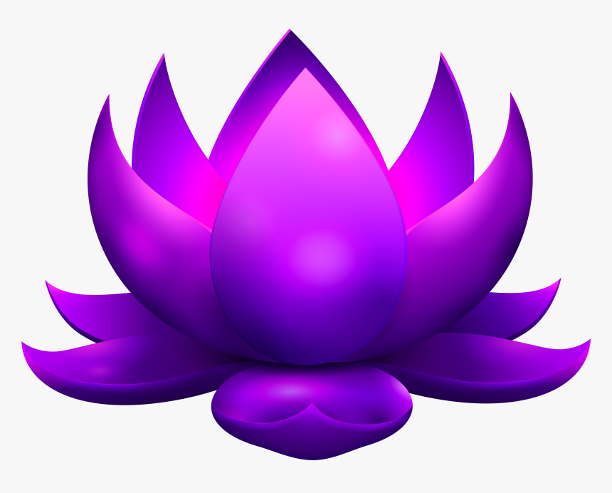 Purple Glowing Lotus Free Png Clip Art Imageu200b Gallery, Transparent Png