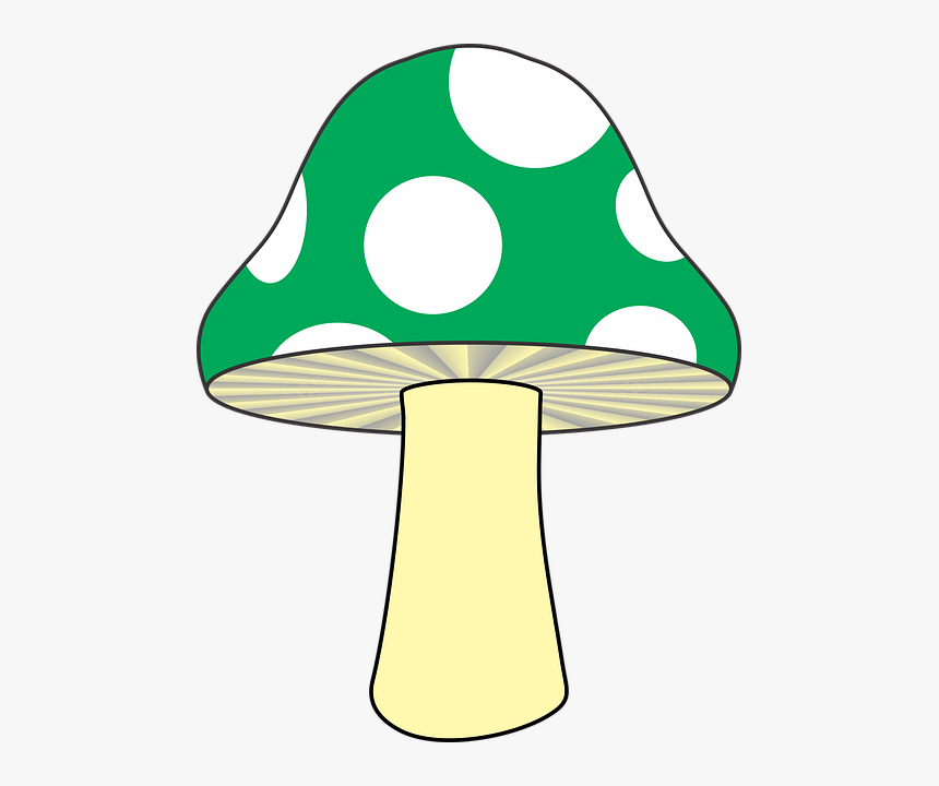 Clip Art Mushroom Green, HD Png Download