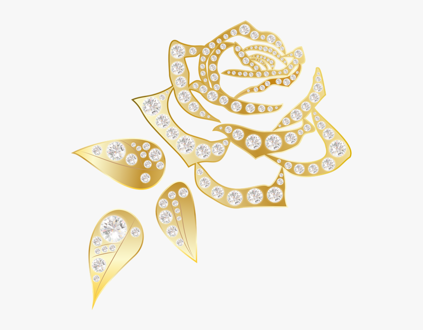 Golden Rose Png, Transparent Png