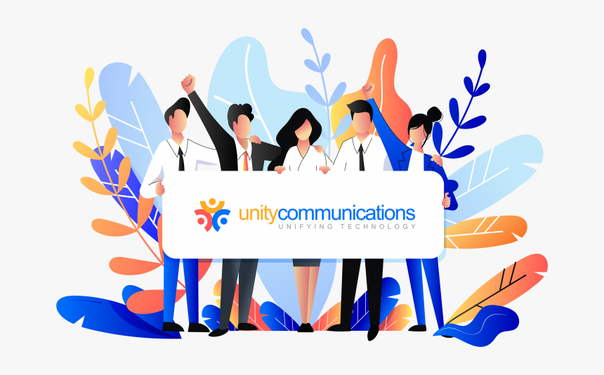 8 People Holding Blank Banner, HD Png Download