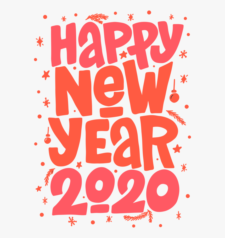 Happy New Year Png 2020, Transparent Png