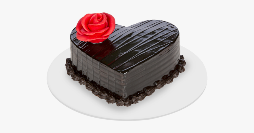 Bitter Sweetheart Choco Cake - Heart Shaped Dark Chocolate Cake, HD Png Download