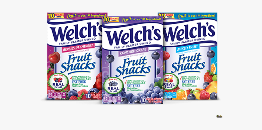 Welch Fruit Snacks 4 In 1 Pack - Welch's Grape Fruit Snacks, HD Png Download