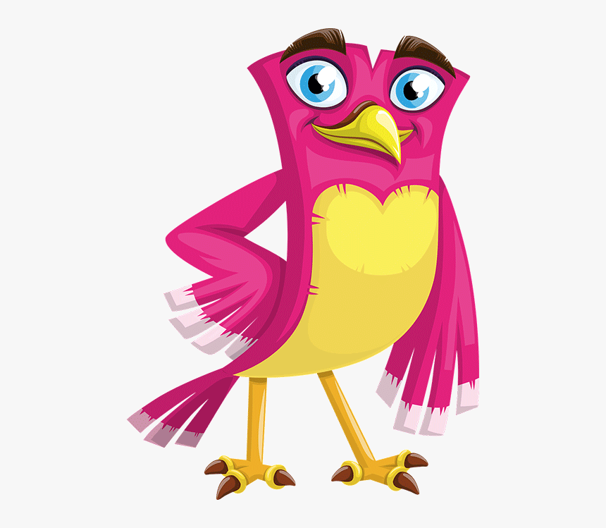 Transparent Aladdin Lamp Clipart - Cartoon Girl Bird Png, Png Download