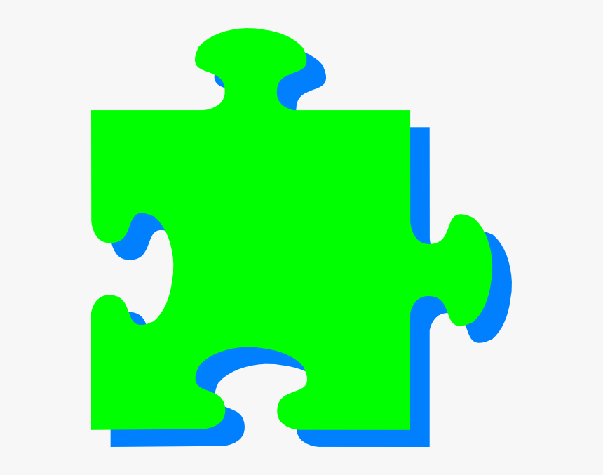 Green N Blue Puzzle Svg Clip Arts, HD Png Download