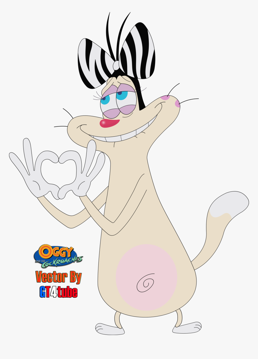 Oggy And Cockroach Olivia, HD Png Download