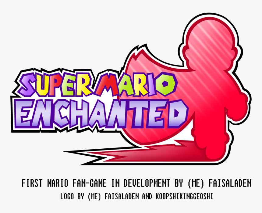 Super Mario Enchanted 1st Logo [mario Fan-game] By, HD Png Download