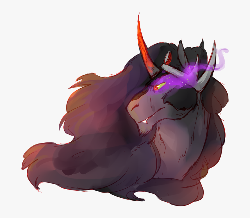 Thelionmedal, Glowing Eyes, King Sombra, Safe, Solo - Illustration, HD Png Download