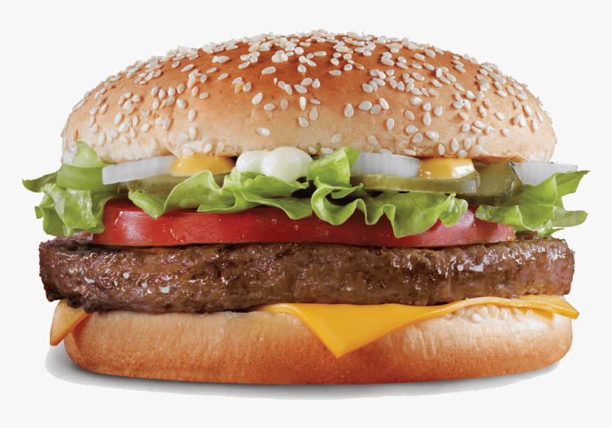 Hamburger With Sesame Seed Bun, HD Png Download