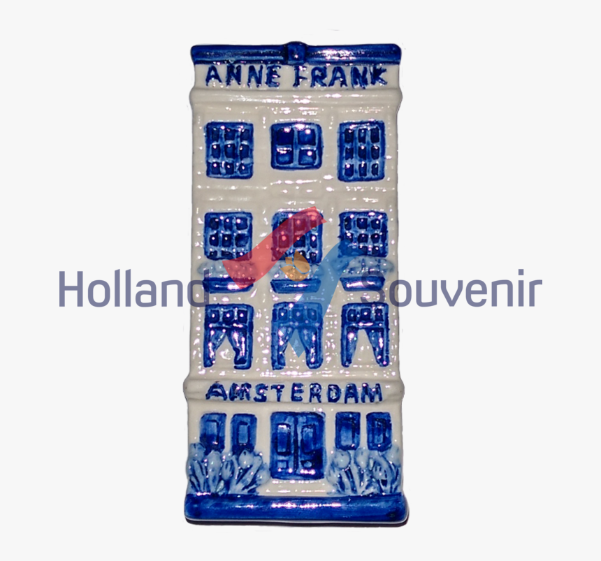 Magnet Delft Blue Anne Frank - Blue And White Porcelain, HD Png Download