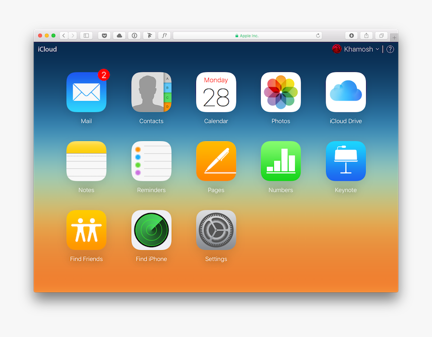 Icloud Calendar Spam - Icloud Page, HD Png Download