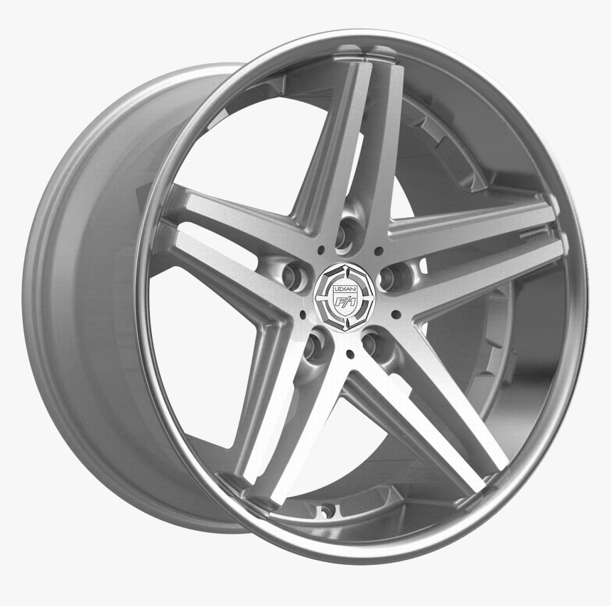 Silver With Stainless Lip - Lexani Wheels Ekko, HD Png Download