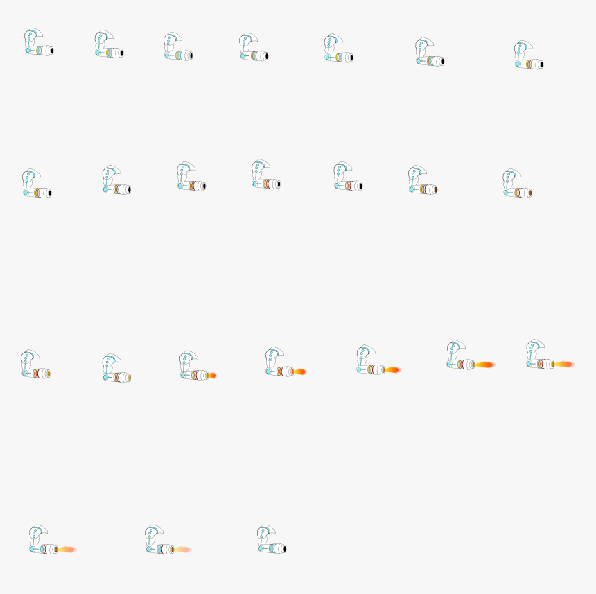 Fire Sprite Sheet Png, Transparent Png