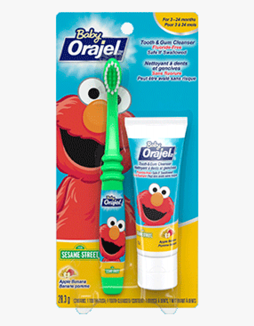 Orajel Baby Elmo Tooth And Gum Cleanser, HD Png Download