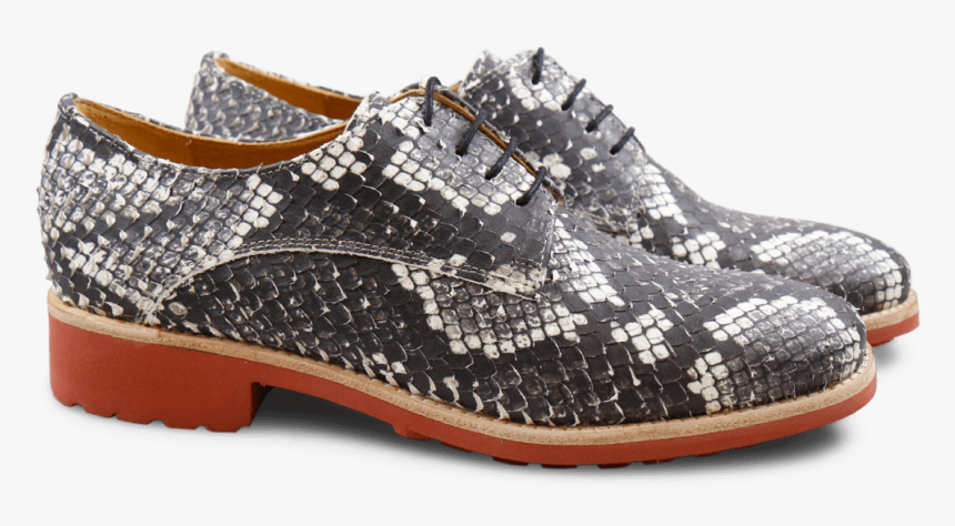 Derby Shoes Amelie 14 Italian Snake Dark Brown Rook - Melvin & Hamilton, HD Png Download