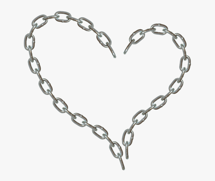 Heart Chain Drawing, HD Png Download