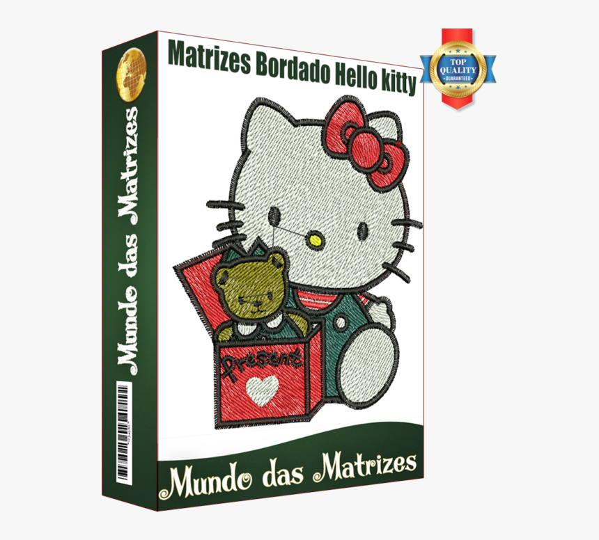 Kit Matrizes Bordado Hello Kitty - Hello Kitty, HD Png Download